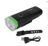 Dark Horse®USB Rechargeable 2000 mAh Cycle Light 4 Light Modes Waterproof Cycle Light 350LM Smart Sensor Cycle Front USB Light (Green)