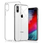 CEDO iPhone Xs Max Clear Case | Soft Flexible Slim-Fit | Full Body 360 Protection Shock Proof TPU Back Cover (Transparent)