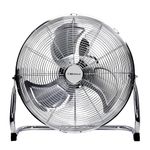 Belaco 18” Metal Floor fan, High Velocity Chrome Free Stand Cooling Fan, 3 Speed Desk Fan for home & commercial use, High Airflow BLFF-50