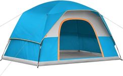 Ecanvas 8 Person Large Waterproof Family Camping Tent | Dome Style Outdoor Tent with 2 Doors, UV Protection for Camping & Travel | Green