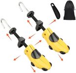 Tigcent Shoe Stretcher Men Women Shoe Tree, Shoe Shaper Expander Width Extender Adjustable Shoe Stretch Length & Width, Yellow(women Size 6-10,men's 6-9), Women Size 6-10,Men's 6-9