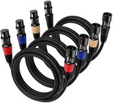 EBXYA XLR Cable 1M 4Pack XLR Male t