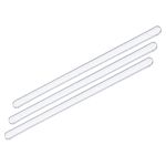 MECCANIXITY Borosilicate Glass Stick 11.81" Length 7mm Dia Stir Rod Mixing Tools with Both Ends Round for Lab Kitchen Science 3Pcs