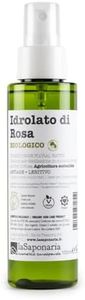 La Saponaria Idrolato di Rosa Bio Vegan, Tonico Viso Pelli Secche o Mature e Capelli Naturale, Puro 1x100ml