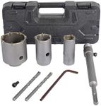 BINOTA Concrete Hole Saw, Kit 30 40 60 MM, Arbor SDS Plus 220mm, for Masonry Cement Wall Brick Sands Stone Sable-rock Self-leveling