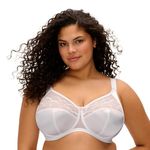 Elomi Women's Cate Underwire Full Cup Banded Bra Coverage,White,36H