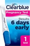 Clearblue Early Detection Pregnancy Test - Ultra Early (10 MIU), Results 6 Days Early, 1 Test