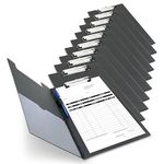 Rapesco 1520A Business Pack: 10 Fold Over Clipboards, A4+, Black