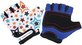 Kiddimoto Kids Cycling Gloves | Anti-Slip Kids Bike Gloves for Boys and Girls| Fingerless Mountain Bike Gloves for BMX, MTB Riding, Gymnastics, Scooters, Skateboard, Balance Bike, Rollerblade.