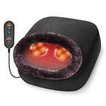 Snailax 2-in-1 Shiatsu Foot and Back Massager with Heat - Kneading Foot Warmer, Feet Massager Machine with Heating, Back Massage Cushion