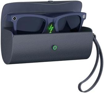 VAWVVA Charging Case for Meta Ray-Ban Glasses - 3500mAh Rechargeable Travel Charger for Wayfarer, Skyler, Headliner & Oakley (Navy, w/o FindMy)