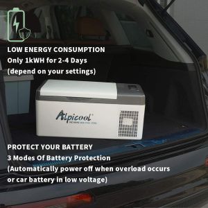 Alpicool 15L Portable Car Fridge Freezer – 12V Compressor, -20℃ to 20℃