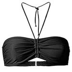 Bikini Bra Top Swimwear for Women Women's Summer Mix & Plain Bikini Bandeau Top Swimwear Beachwear Bikini Set for Women