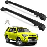 Tuyoung 220lbs Roof Rack Cross Bars Compatible with Toyota 4Runner 2010-2024 with Side ROOF Rails, Heavy Duty Aluminum Lockable Roof Crossbars Rooftop Luggage Racks Carrier Black