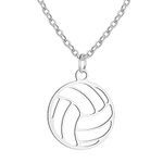 Hanreshe Soccer Ball Necklace Pendant for Girls Sports Jewelry 14K gold Soccer Cross Necklace for Boys Soccer Player Gifts, Stainless Steel, Amazonite