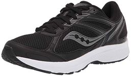 Saucony Men's Cohesion 14 Trail Running Shoe, Black/White, 8 UK