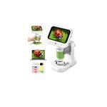 Digital Microscope for Kids 1000X, 4.3" HD Screen Portable Handheld Microscope With 8 LED Lights & SD Card for Photo/Vedio, Stem Educational Science Kit Toys for 3-12 Age Years Old Boys Girls