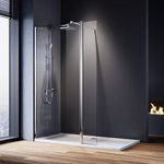 ELEGANT 800mm Wet Room Shower Scree