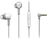 ASUS ROG Cetra II Core Moonlight White in-Ear Gaming Earbuds | Liquid Silicone Rubber Drivers, 90° Cable Connector, Hi-Res Audio, 3.5 mm, for PC, Mac, PS4, PS5, Xbox One, Switch and Mobile Devices
