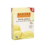 BAKERS Classic & Delightful Pineapple Ice Cream Powder, Easy to Make No Sugar Needed Perfect Dessert Mix - 100g (Pack Of 1)