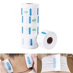 OSEN White Barber Neck Strips for Neck Ruffle Roll Paper Strip Tissue for Salon Beauty Barbers Hair cutting for Personal and Professional use (2.4 x 11, White, Pack of 10)