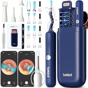 BEBIRD Earsight Plus: Ear Wax Removal Tool Camera & Light, Visual Earwax Cleaner with Cleaning Kit As Spade/Spoon/Pick/Tweezer Clean Ears for Family, Ear-Scope Otoscope Wireless WiFi Connect