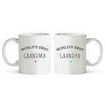 Fatbaby Grandparents Gifts from Grandchildren,Grandkids,Grandma and Grandpa Couple Coffee Mugs,Father's Day Mother's Day Christmas Day Gifts for Grandparents