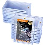 50 Pieces Magnetic Card Holder Acrylic Card Holder 35pt Trading Card Magnetic Top Loaders Card Sleeves for Baseball Football Sports Trading Game Work Cards Storage and Display