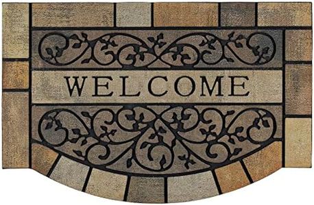 CHICHIC Entrance Door Mat Large 24 x 36 Inch Entry Way Doormat Front Door Rugs Outdoors Heavy Duty Welcome Mat, Non Slip Rubber Back Low Profile for Garage, Patio, High Traffic Area, Vine