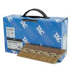 Tacwise 1721 Extra Galvanised Framing Nails 3.1/65 mm, D Head, Ring Shank, 34° Inclined, Paper Collated, Pack of 1600