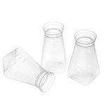 Biologix Drosophila Bottles, Drosophila Stock Bottles, Polyethylene(PE), Tray Packaging, Square Bottom, 177 ml, Case of 200