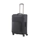 Samsonite Nylon 8 Wheels 73H 71 Cms Spinner Softsided Medium Check-In Luggage | Trolley Bag For Men Women, Black