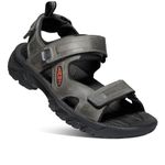 KEEN Men's Targhee 3 Open Toe Sandal, Grey/Black, 9 UK