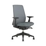 Haworth Soji Office Chair with Ergonomic Adjustments and Lumbar Support, Flexible Mesh Back (Mist)