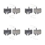 SOMMET 4 pairs Resin and Semi-Metallic Disc Brake Pads fit for Hayes HFX1 HFX9 Hydraulic Mechanical MX-I/PROMAX 2017 ZSPB20-4