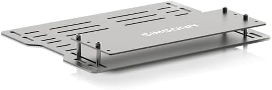 SIMSONN Plus X Sim Racing Pedals PC Racing Simulator Load Cell HE Hydraulic Pedal Support Haptic Reactor-Silver (1 Baseplate Set)