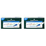 Faber-Castell Whiteboard Broad Point Tip Marker - Pack of 20 (Blue)