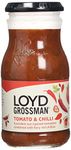 Loyd Grossman Tomato and Chilli Cooking Sauce, 350 g Jar (Pack of 1)