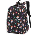 Dezcrab Backpack for Girls Kids School Bag Teens Women College Bookbag Casual Daypack (Dog)