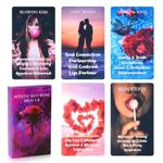 PATPAT® 53 PCS Love Oracle Cards Tarot Card Deck for Beginners with Guided Meanings and Inspirational Messages, Durable No-Wrinkle Design, Vibrant Artwork for Self-Reflection and Relationship Insights