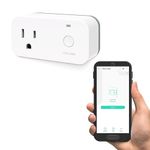 YoLink Smart Plug with Energy Monitoring, 1/4 Mile Longest Range Smart Plug Works with Alexa Google, Home Assistant IFTTT Remote Control Home Appliances Anywhere, YoLink Hub Required