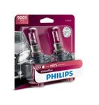 Philips 9005 VisionPlus Upgrade Headlight Bulb with up to 60% More Vision, 2 Pack