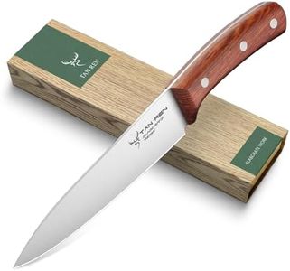 TAN REN Japanese Gyuto Chef Knife, 7 Inch Stainless Steel Japanese Chef Knife, Full Tang Chefs Knife, Hand Forged Japanese Knives for Thanksgiving Gifts & Gift Box