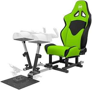 SimFab Modular Flight Simulator Pit For General, Civil and Commercial Aviation. MSFS Edition. Compatible With Logitech, Honeycomb, Turtle Beach, CH Products (green)