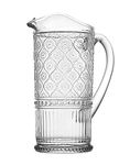 Godinger Pitcher, Glass Pitcher with Handle, Water Pitcher, Elegant Water Jug - Claro Collection, 33oz