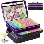 ARTDOT 5D Diamond Art Storage Boxes with 420 Slots, 462pcs Diamond Art Accessories and Tools Kits with Pens for Adults