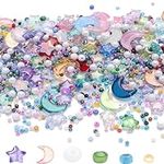 SUKPSY 1Pack Mixed Color Star Beads