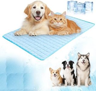HOAIME Cooling Mat for Dogs, 2025 Dog Cooling Mat Pad, Washable Non-Slip Pet Summer Cool Mats for Small Large Dogs Indoor (Blue, X-Large)