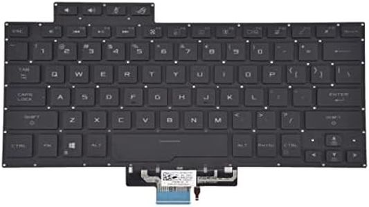 Replacement Keyboard for ASUS ROG Zephyrus G14 GA401 GA401U Series Laptop, Zephyrus G14 Replacement Keyboad wih Backlit US Layout 8037B0169701