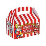 Fun Express Under the Big Top Empty Favor Boxes Party Accessory , 1 Dozen